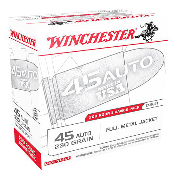 Ammunition Winchester Ammunition Ready Series 45ACP USA 45 ACP 230gr FMJ BULK 200rds